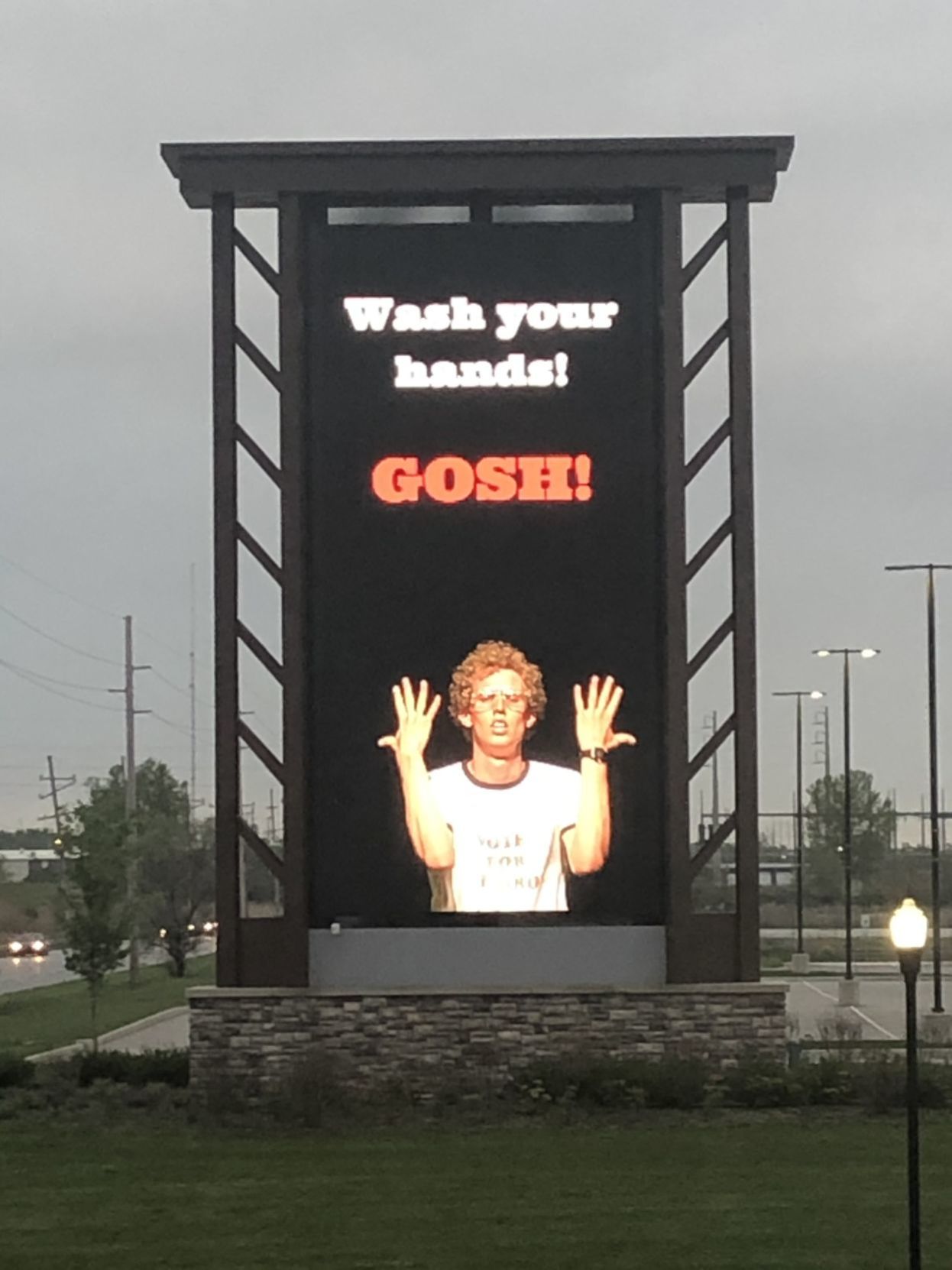 Wash your hands! Gosh!